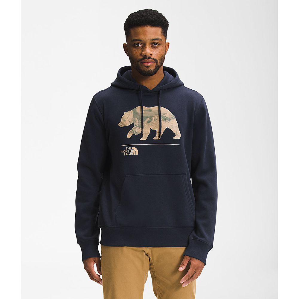 The North Face Pullover Mens Australia - The North Face Bearscape Navy (RWN-264580)